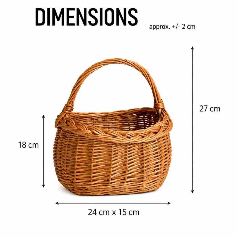 Zelma wicker Easter blessing basket with handle TheWickerStories
