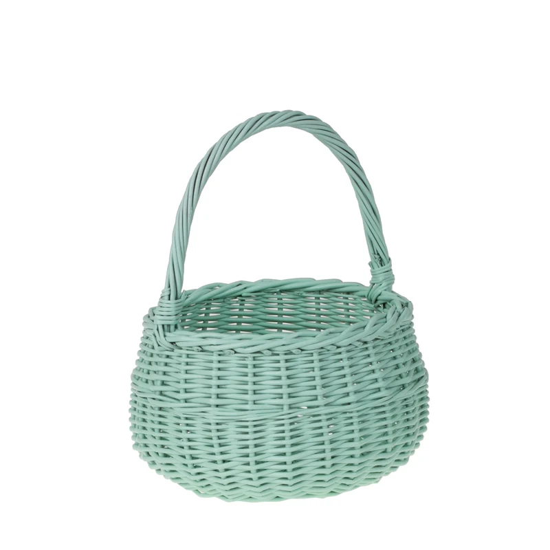 Zawia wicker Easter blessing basket with handle, TheWickerStories