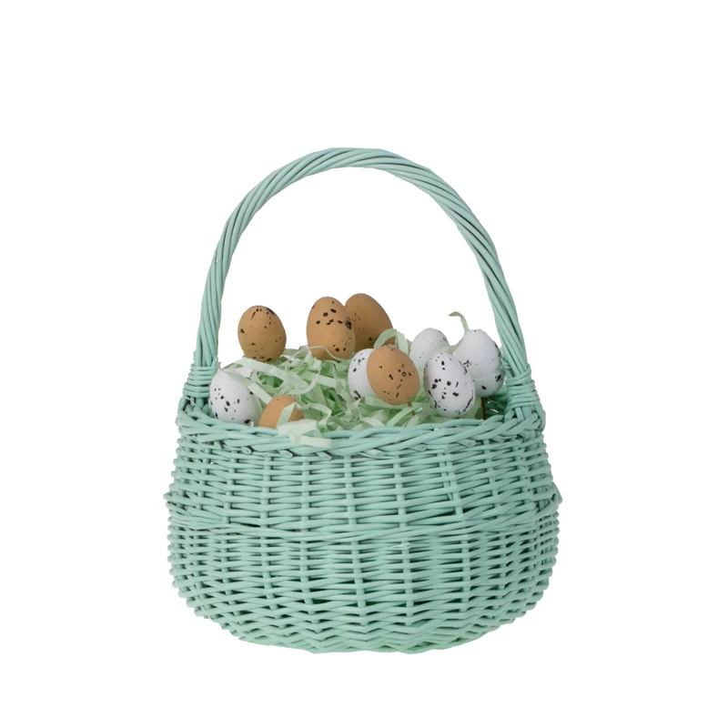 Zawia wicker Easter blessing basket with handle, TheWickerStories