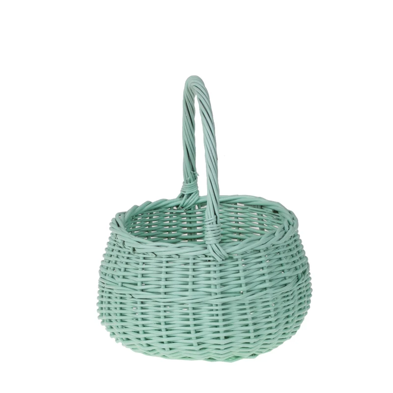 Zawia wicker Easter blessing basket with handle, TheWickerStories