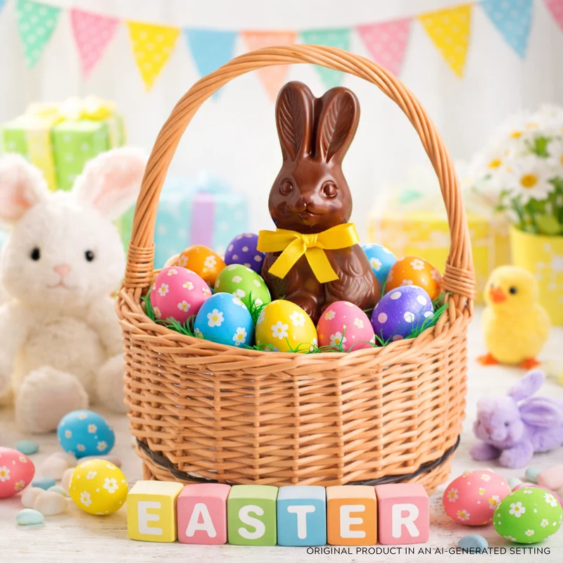 Zivora wicker Easter basket for blessing, with handle TheWickerStories