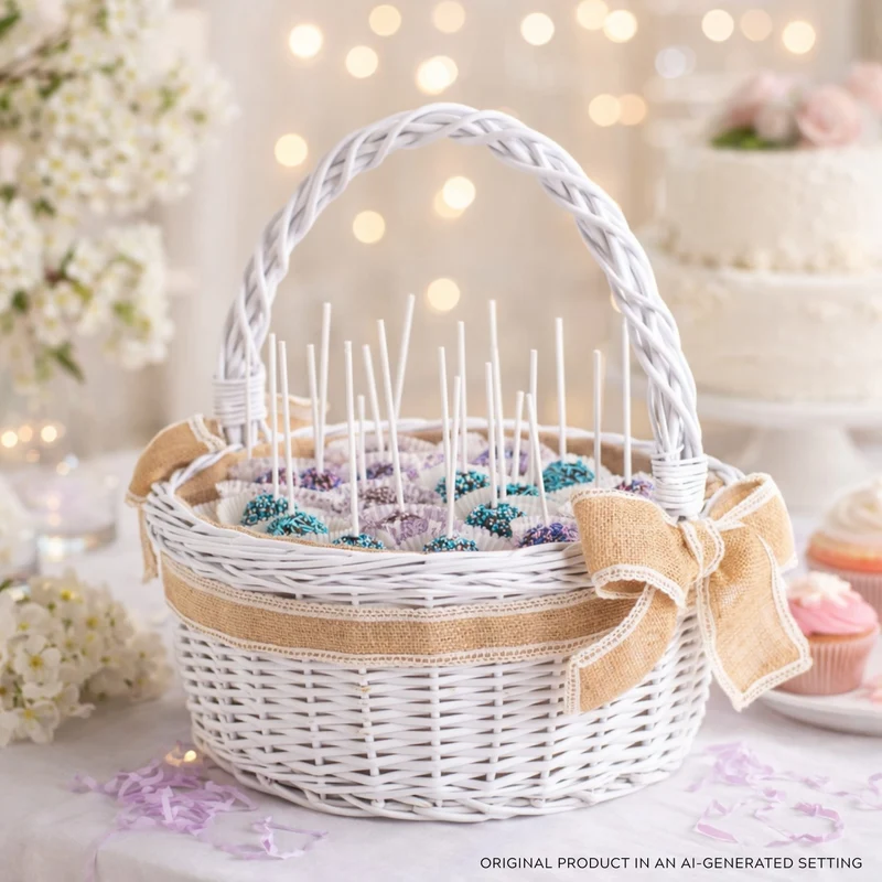 Zalvina wicker Easter gift basket with jute trim and handle TheWickerStories