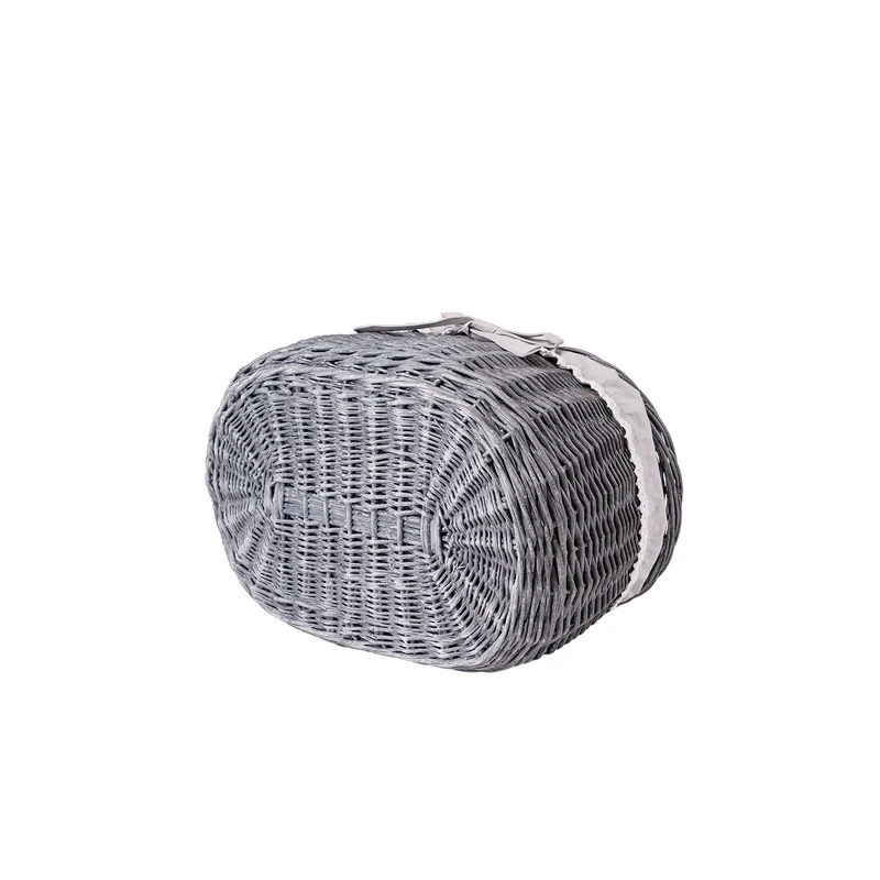 Kardia wicker picnic basket, shopping basket with lid and trim TheWickerStories