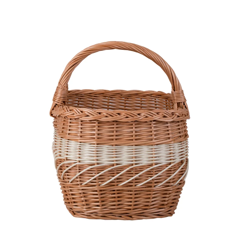 Walburga wicker shopping basket, mushroom and picnic basket, decorative gift basket TheWickerStories