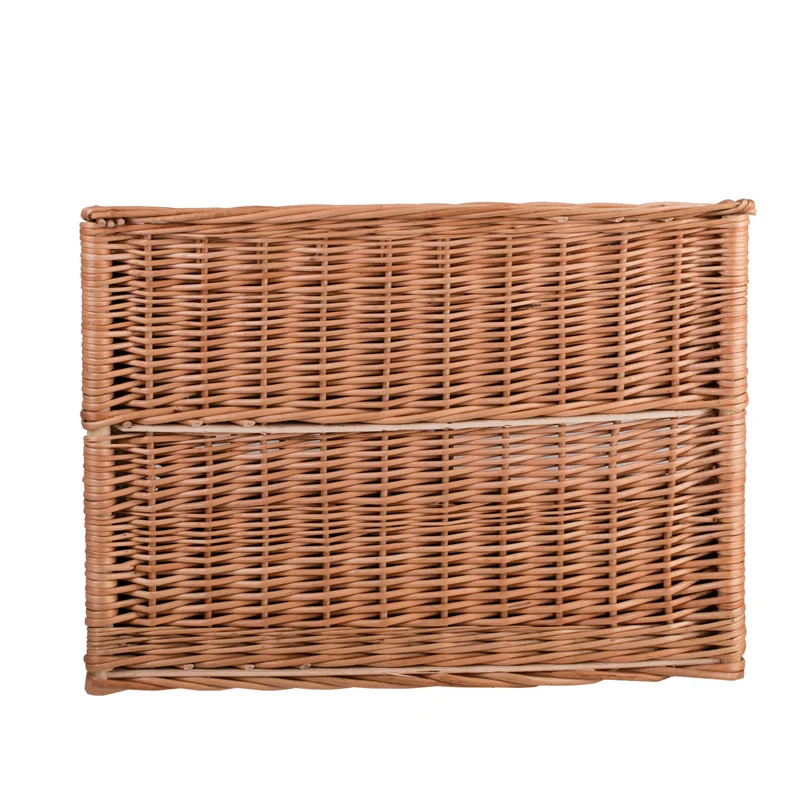 Estrella wicker cat house, two-tier, with two waterproof cushions and a small window TheWickerStories