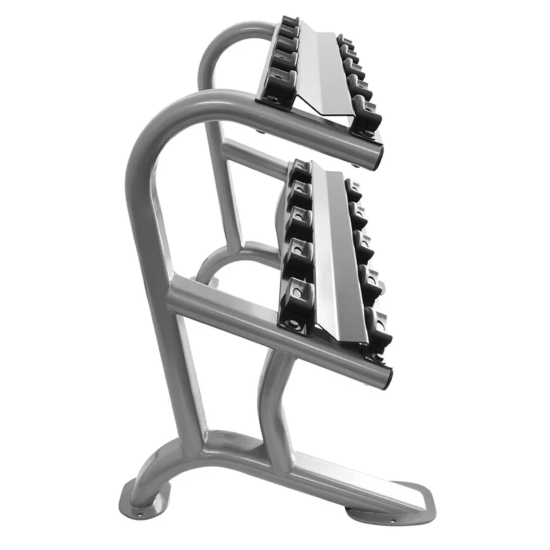 Heavy Duty Kurzhantel Studio Satz von 5 - 15Kg (5 Paar) inkl. CHD Ablage Rack