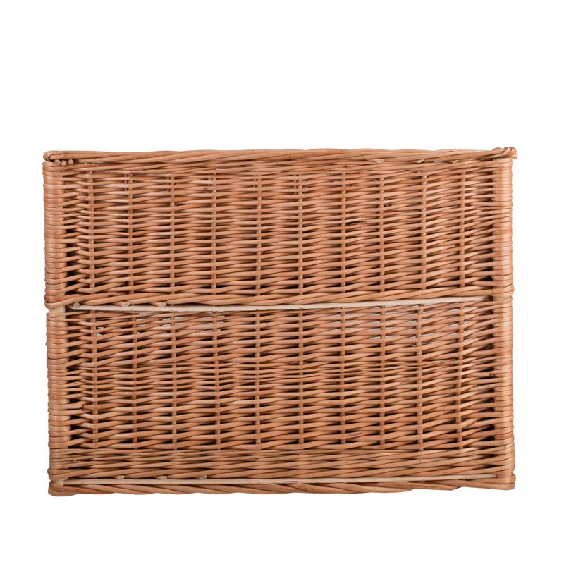 Estrella wicker cat house with two waterproof cushions, with a window and a terrace TheWickerStories