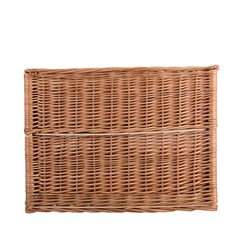 Estrella wicker cat house with two waterproof cushions, terrace and small window TheWickerStories