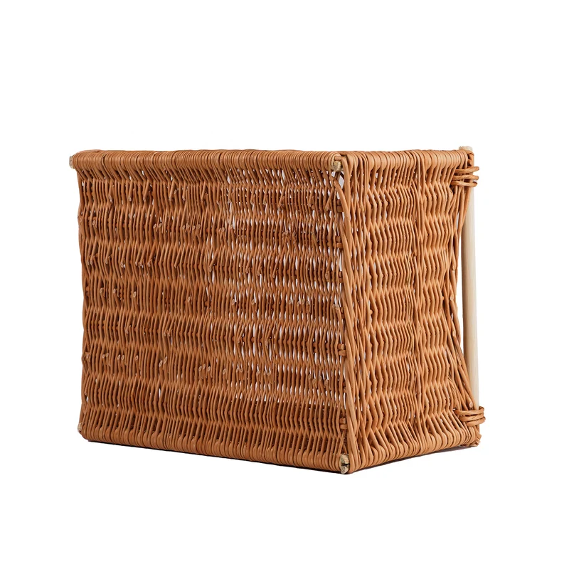 Falor wicker basket for storage and transport with wooden handles TheWickerStories