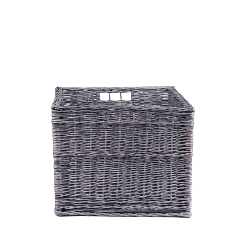 Cervus large rectangular storage basket, wicker display basket TheWickerStories
