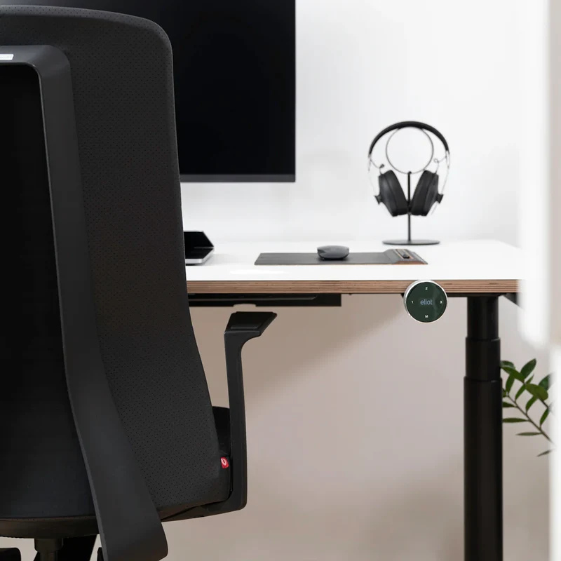 Eliot Black - mit Tischplatte Design White