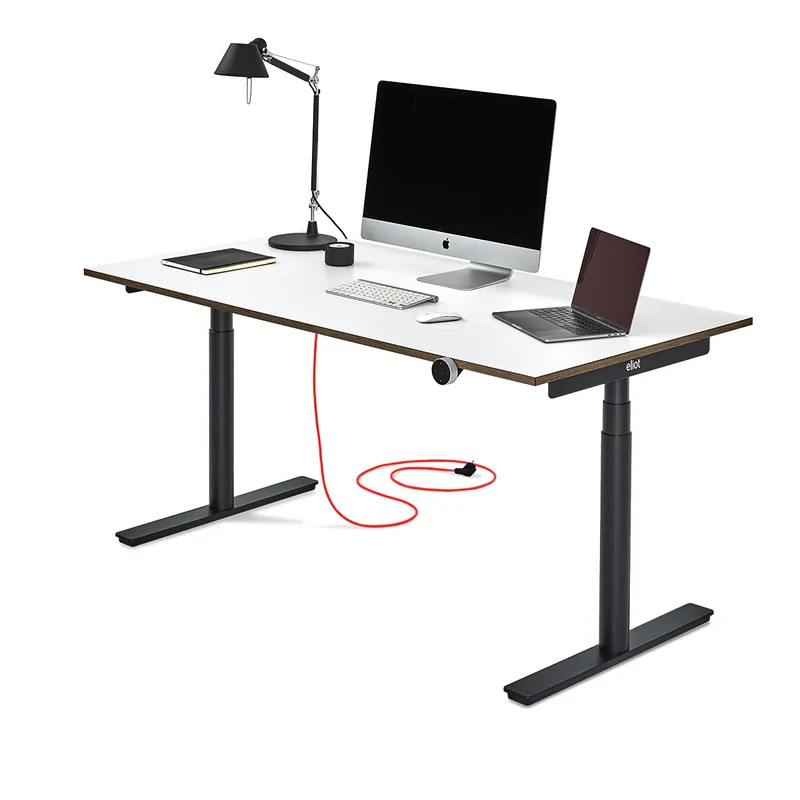 Eliot Black - mit Tischplatte Design White