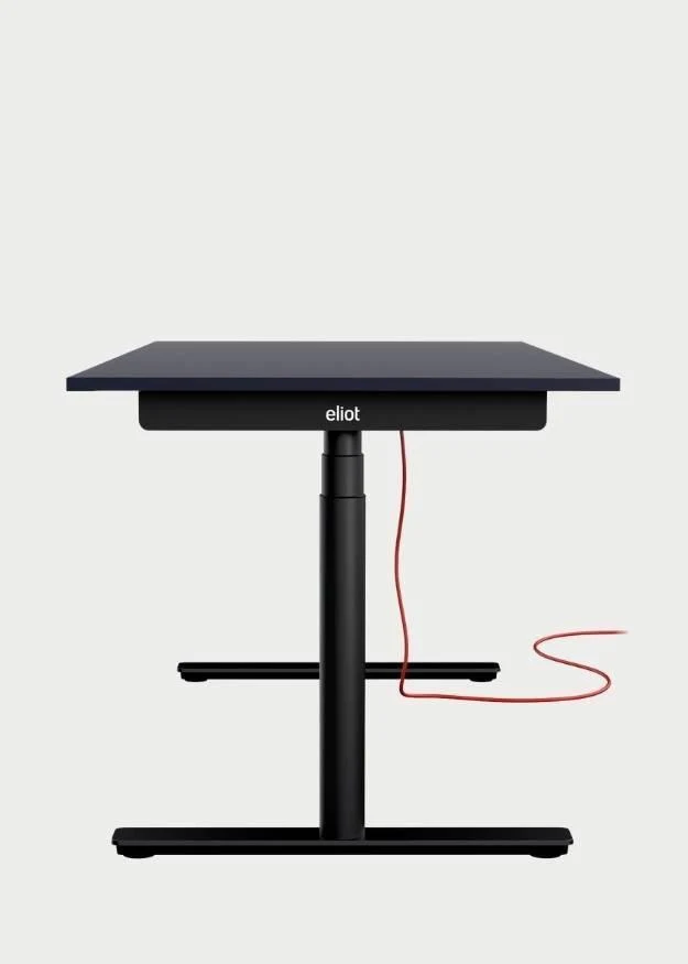 Eliot Black - mit Tischplatte Soft-Graphite