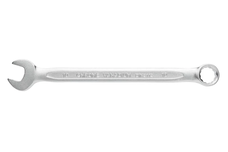 Klucz płasko oczkowy ze stali CrV, 10 mm, DIN 3113
