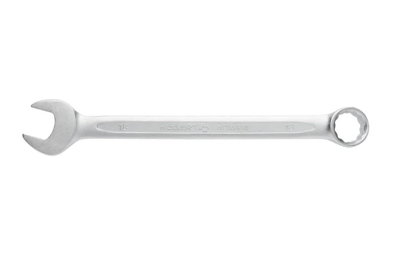 Klucz płasko oczkowy ze stali CrV, 18 mm, DIN 3113