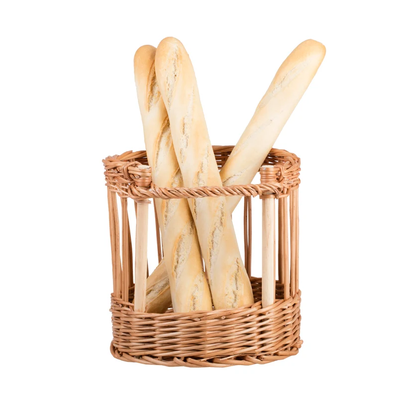 Brelor wicker baguette basket for bakery and home TheWickerStories