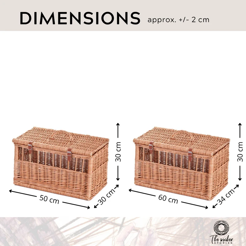 Tormir wicker pet carrier, enclosed transport crate for animals TheWickerStories
