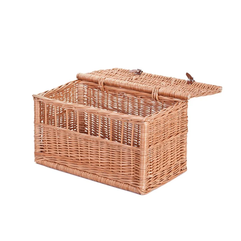 Tormir wicker pet carrier, enclosed transport crate for animals TheWickerStories