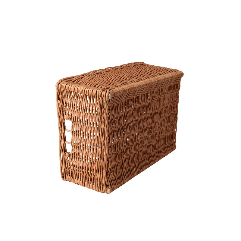 Taros wicker crate, basket for rack and shelf, wicker display storage basket TheWickerStories
