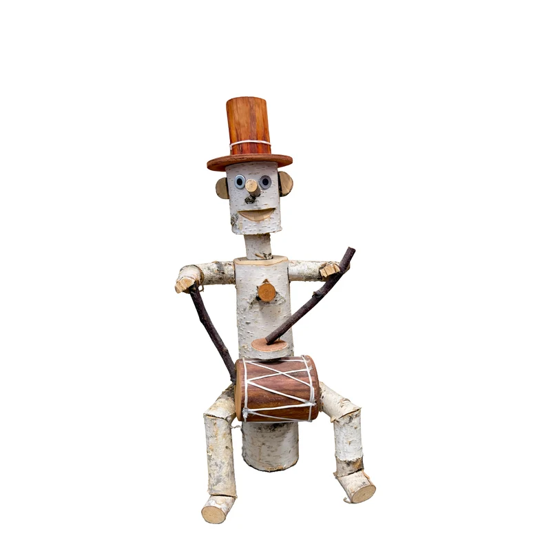 Lignum handcrafted birch decorative figurine for the garden by TheWickerStories