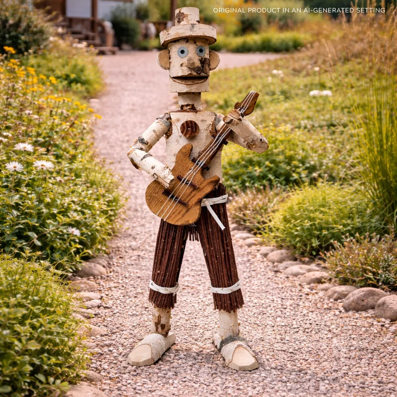 Lignum wooden decorative figurine made of birch for the garden TheWickerStories