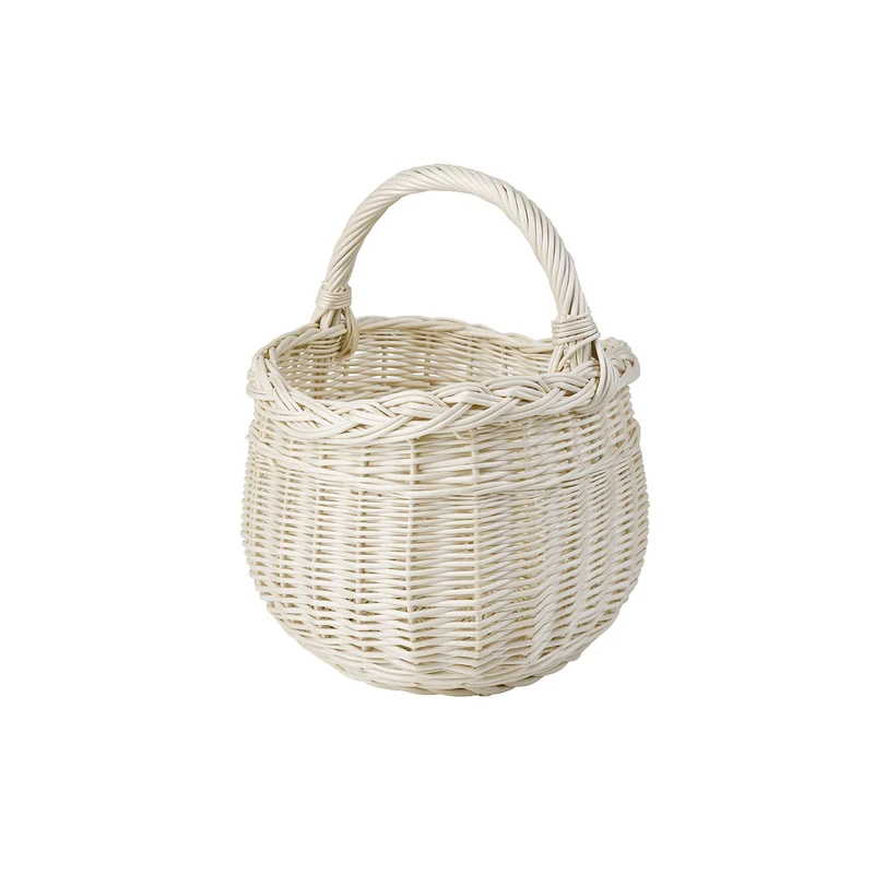 Wictor wicker shopping basket with handle TheWickerStories