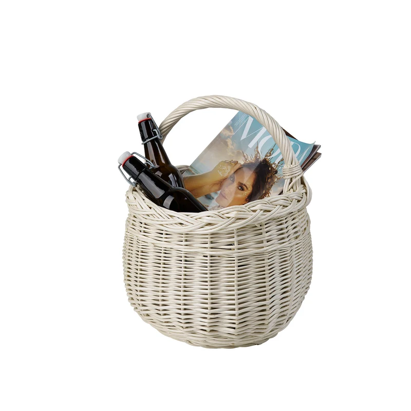 Wictor wicker shopping basket with handle TheWickerStories