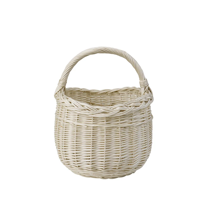 Wictor wicker shopping basket with handle TheWickerStories