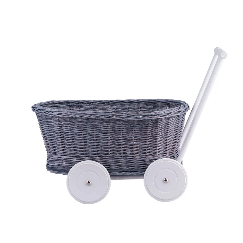 Luna wicker push-along doll stroller TheWickerStories