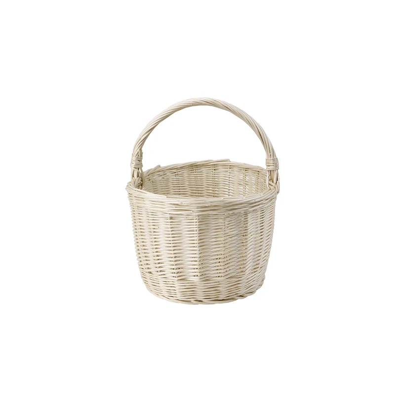 Walerissa shopping basket with wicker handle