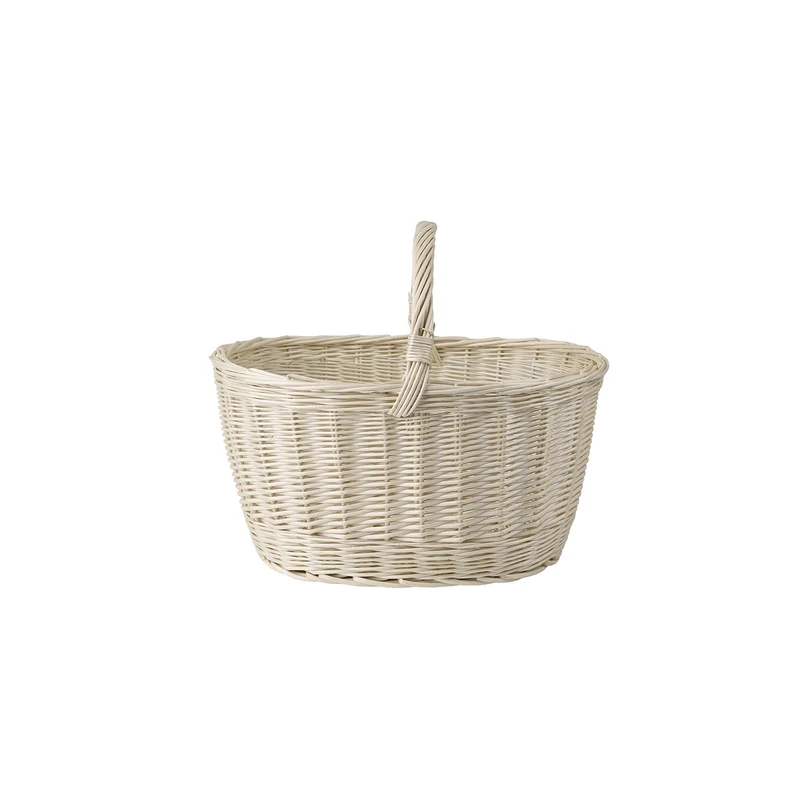 Walerissa shopping basket with wicker handle