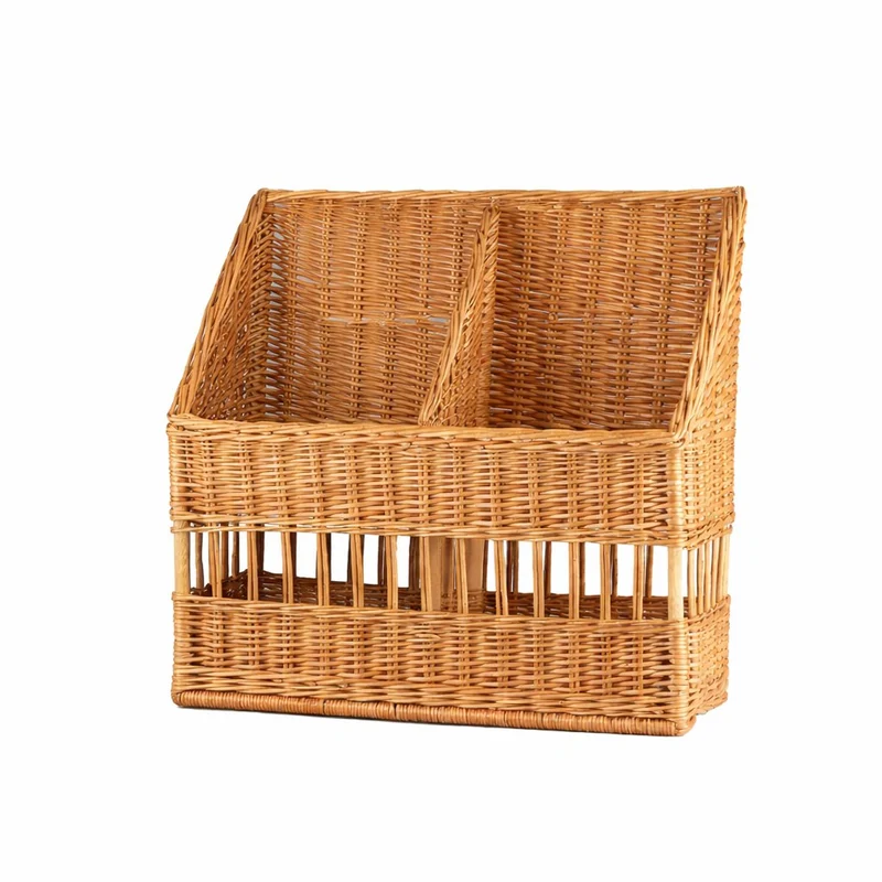 Bonivia wicker basket for baguettes for bakery display TheWickerStories