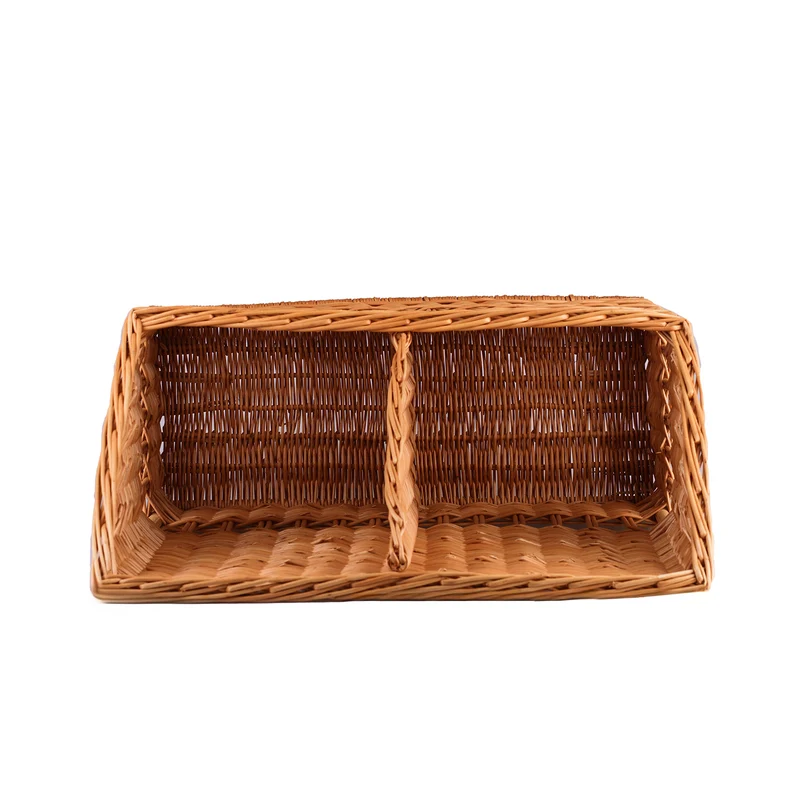 Bonivia wicker basket for baguettes for bakery display TheWickerStories