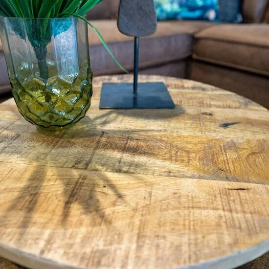 3er Couchtisch Set Halle - Gr. 02 - groß mit 2 cm Platte
