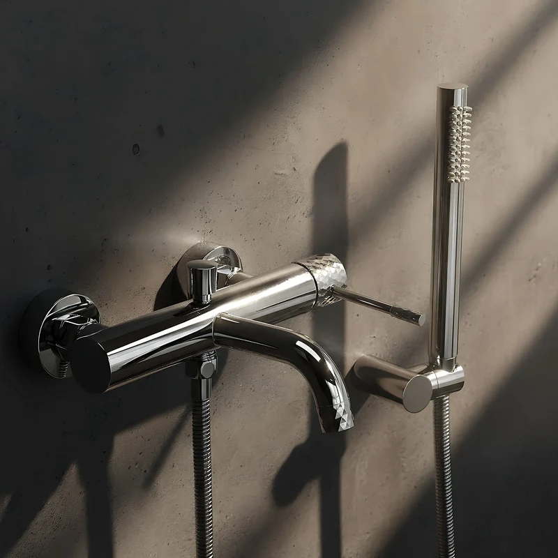 Badewannenarmatur Lungo Diamond Chrom
