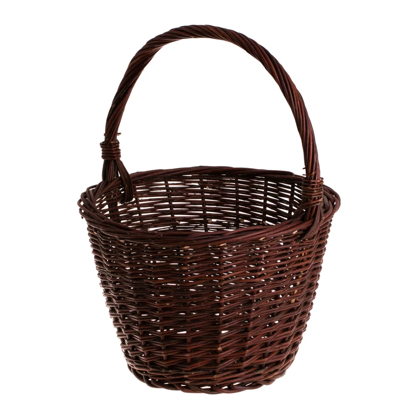 Valleria wicker garden basket for flowers and harvests, with handle TheWickerStories