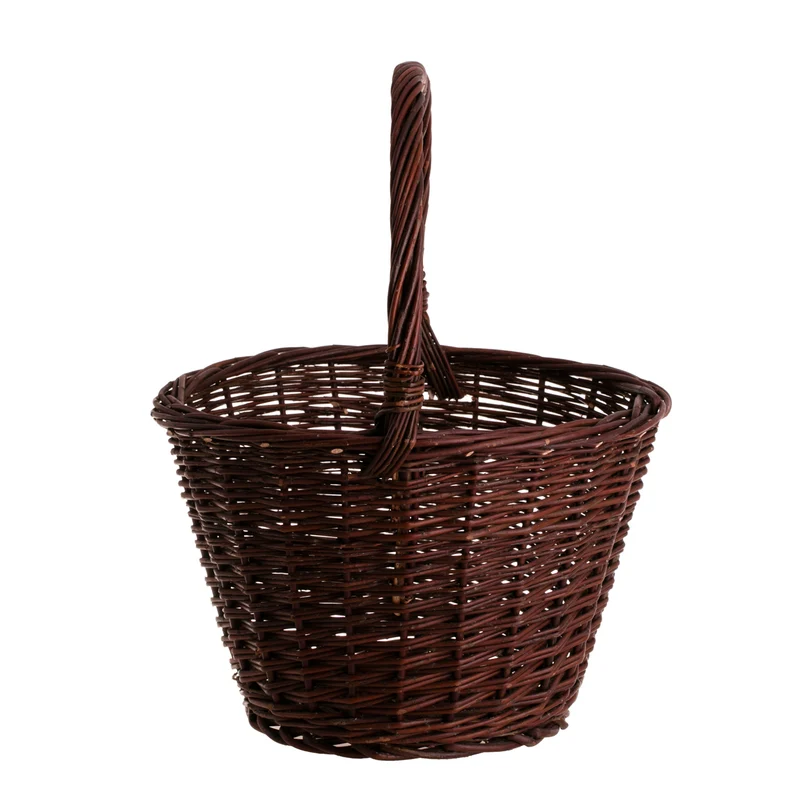 Valleria wicker garden basket for flowers and harvests, with handle TheWickerStories