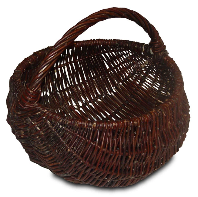 Vesinna wicker garden basket for harvesting and shopping, with handle, set of 2. TheWickerStories