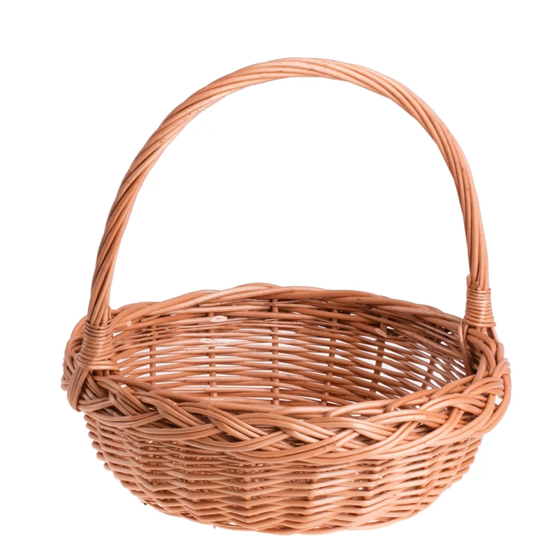 Zerena wicker gift basket with handle TheWickerStories