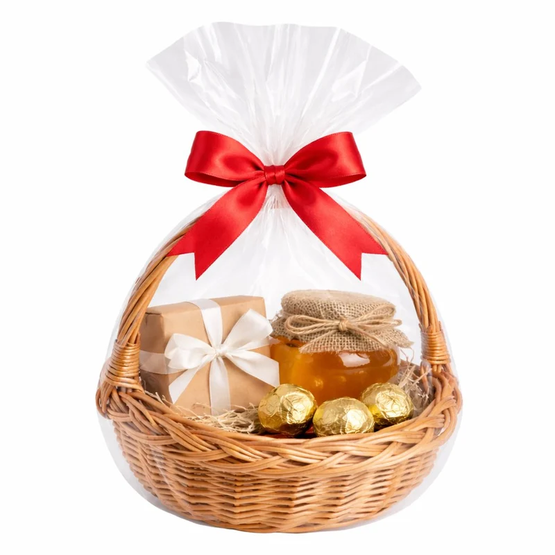 Zerena wicker gift basket with handle TheWickerStories