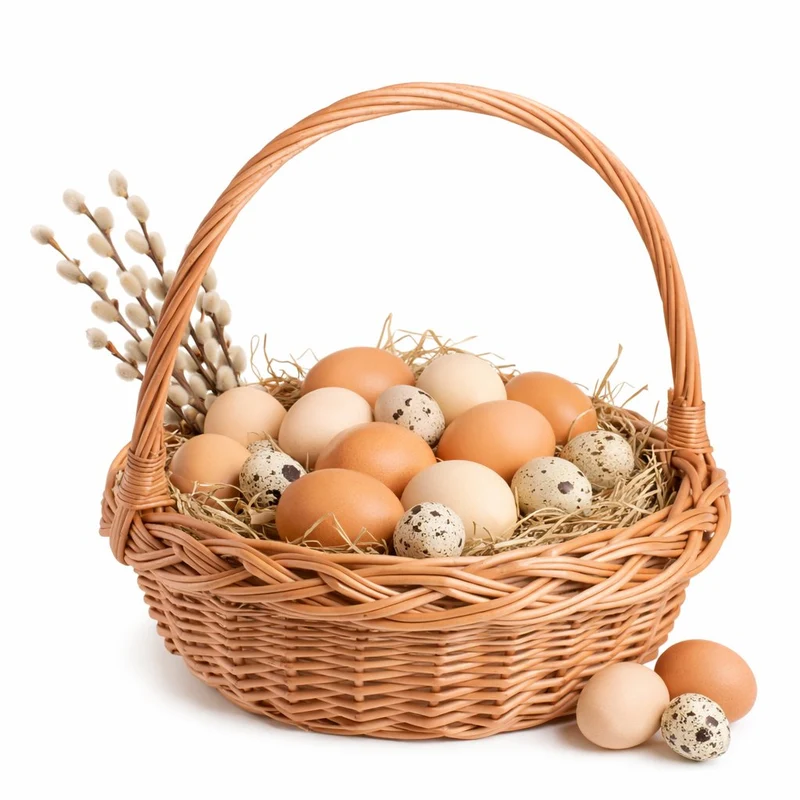 Zerena wicker gift basket with handle TheWickerStories