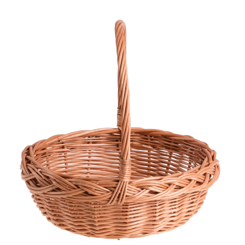 Zerena wicker gift basket with handle TheWickerStories