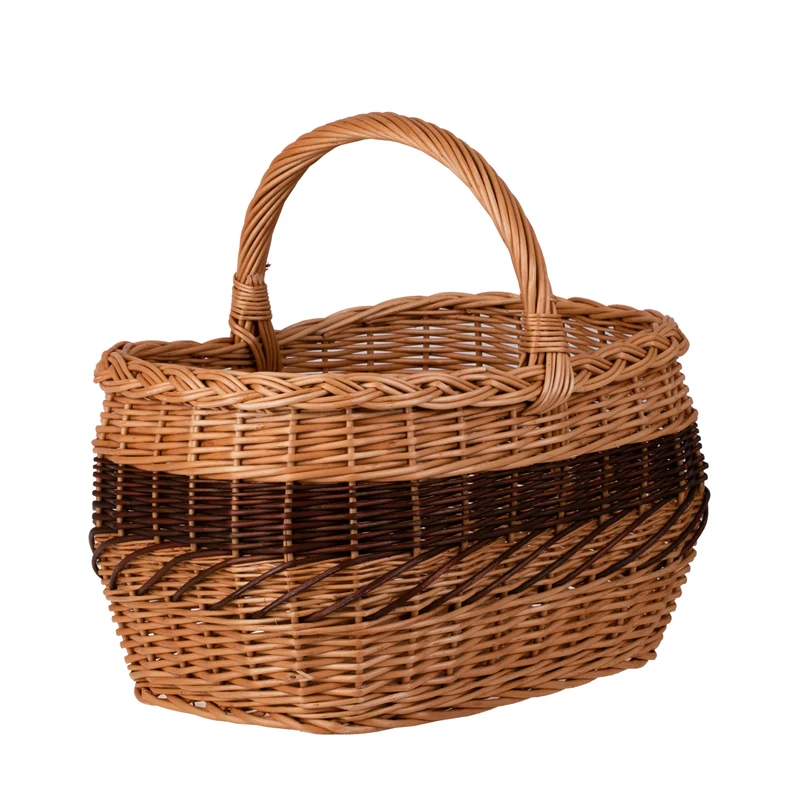 Walburga wicker shopping basket, mushroom and picnic basket, decorative gift basket TheWickerStories