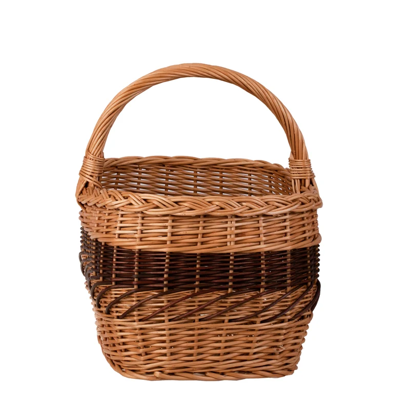 Walburga wicker shopping basket, mushroom and picnic basket, decorative gift basket TheWickerStories
