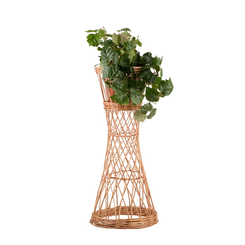 Zarela wicker plant stand, flower stand, pot base TheWickerStories