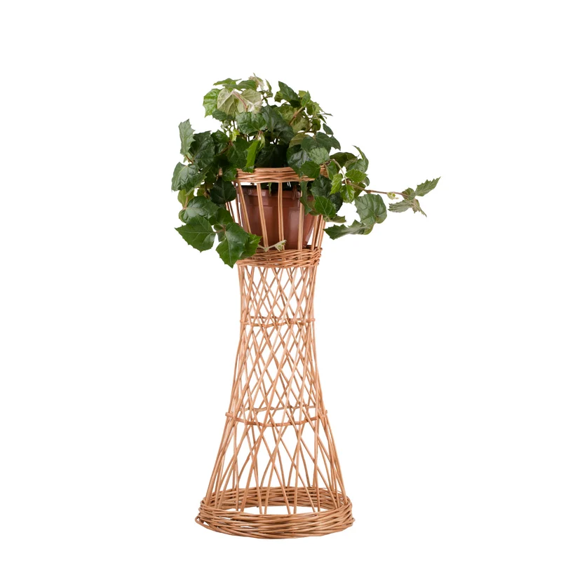 Zarela wicker plant stand, flower stand, pot base TheWickerStories