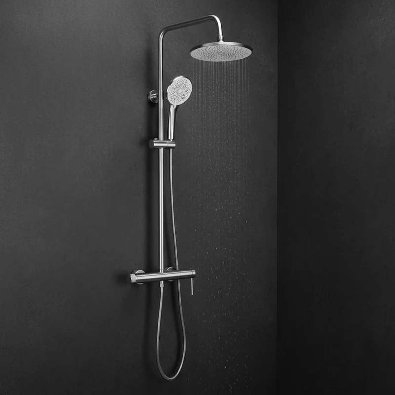 Dusche Foss Chrom Matt