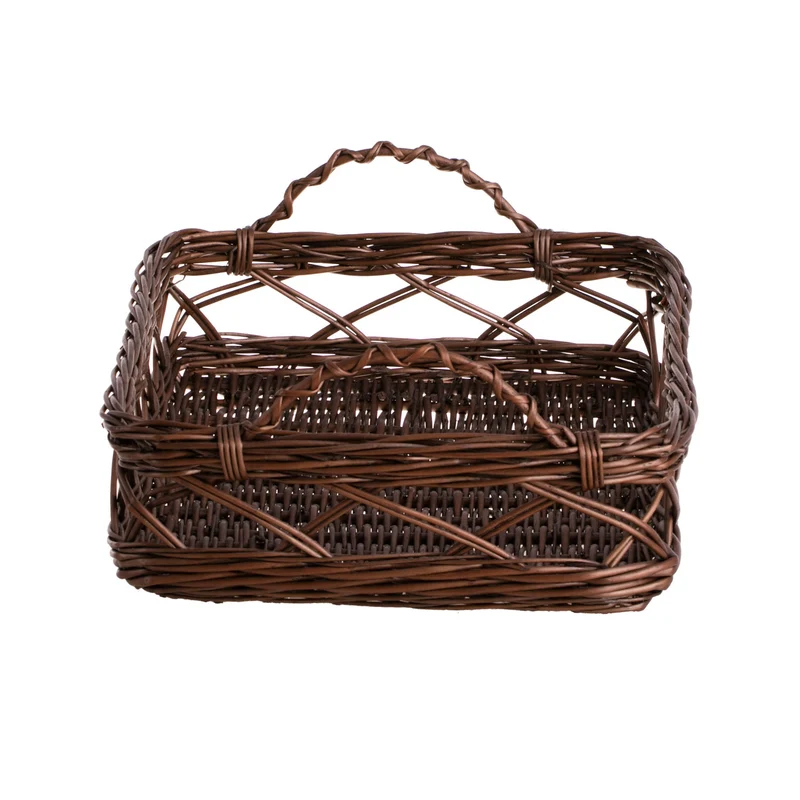 Arvina wicker serving basket with handles TheWickerStories