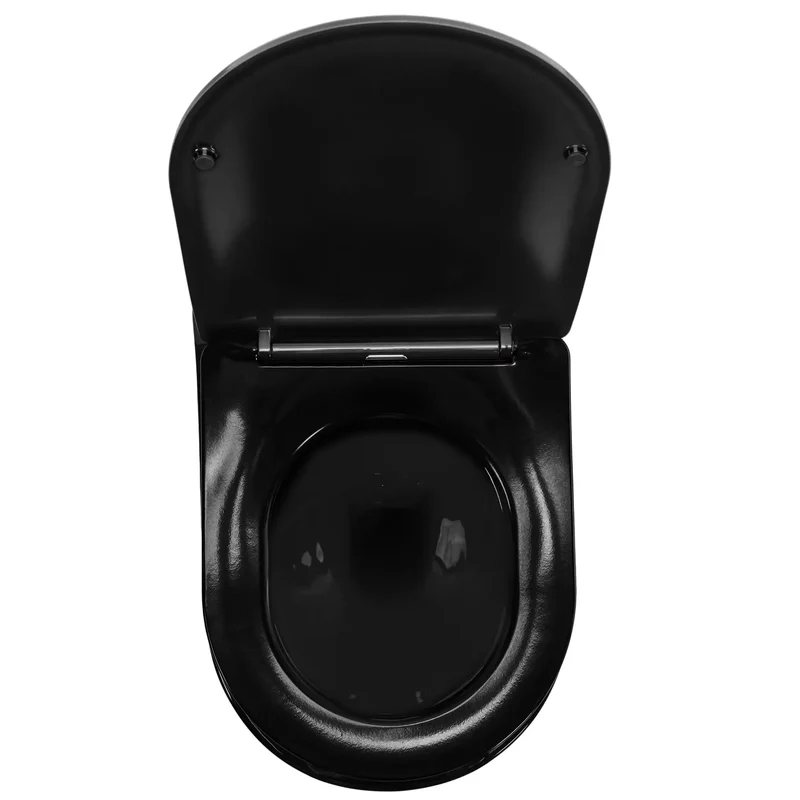 Toilette Carlo Schwarz Gold Edge