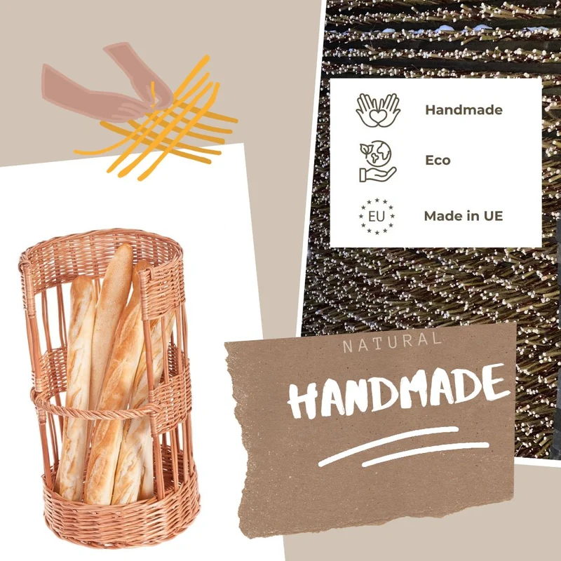 Bigno wicker baguette basket for bakery and store TheWickerStories